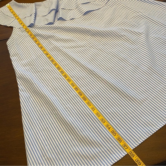 One Shoulder Striped Ruffle Sun Dress Size 2X - Picture 7 of 8